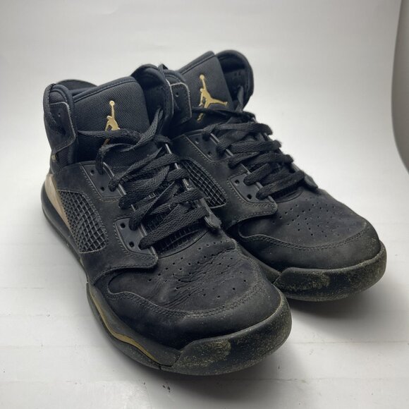 Nike Air Mars Jordan 270 Mens Sz 11 Basketball Shoes Black Gold CD7070-007 READ* - Picture 2 of 16